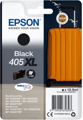 Epson 405XL Γνήσιο Μελάνι Εκτυπωτή InkJet Μαύρο (C13T05H14010)