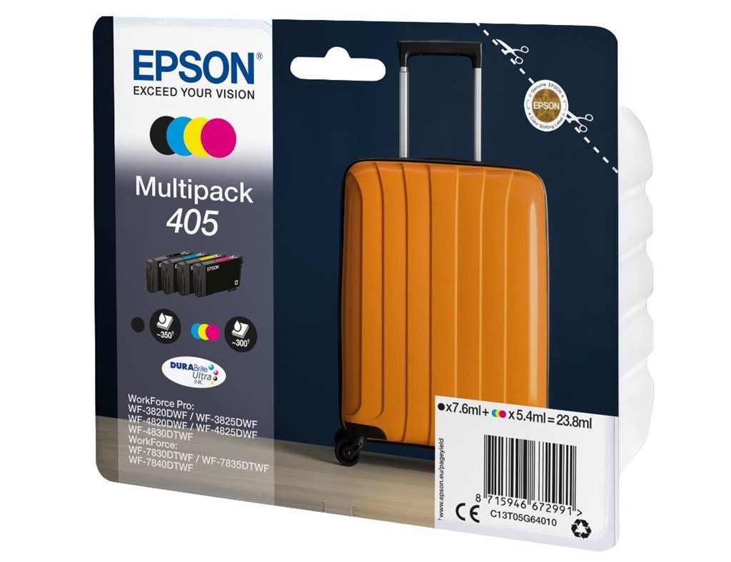 Μελάνι Epson 4-Χρώματα 405 DURABrite Ultra Multipack
