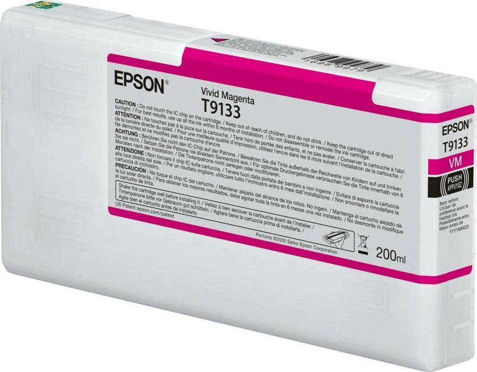 Μελάνι Epson T9133 Ζωηρό (Vivid) Ματζέντα