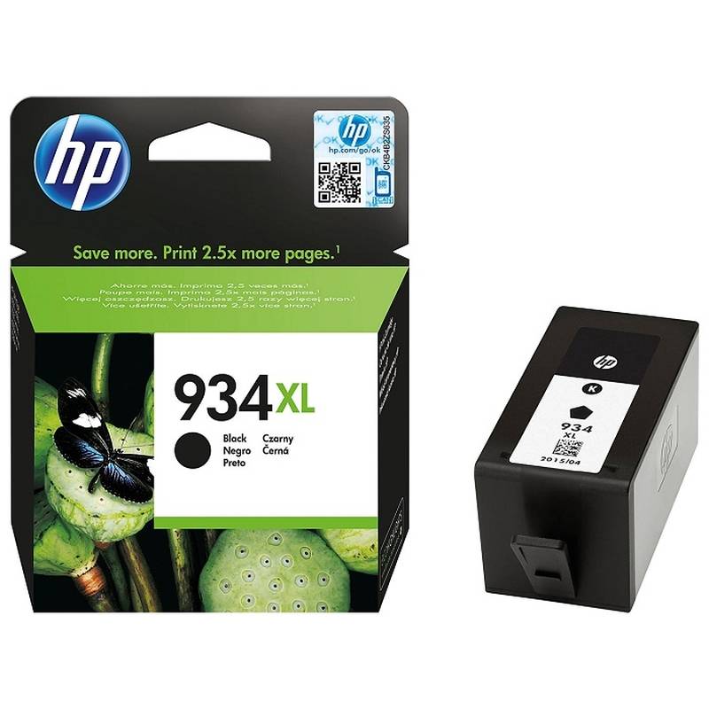 Μελάνι HP 934 XL Υψηλής Απόδοσης (High Yield) Μαύρο