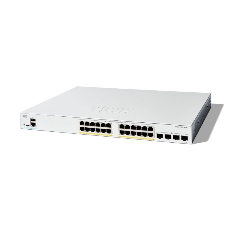 Switch Cisco Catalyst 1300 24-port GE, Full PoE, 4x10G SFP+