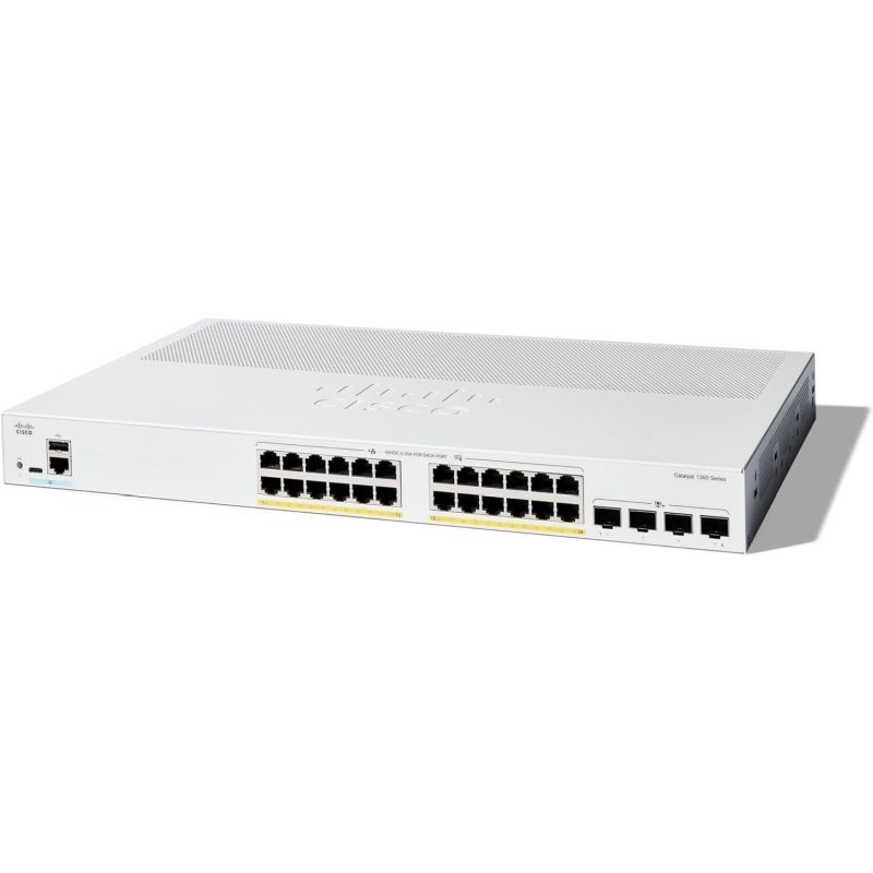 Switch Cisco Catalyst 1300 24-port GE, PoE, 4x10G SFP+