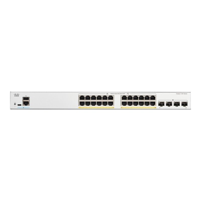 Switch Cisco Catalyst 1200 24-port GE, Full PoE, 4x1G SFP