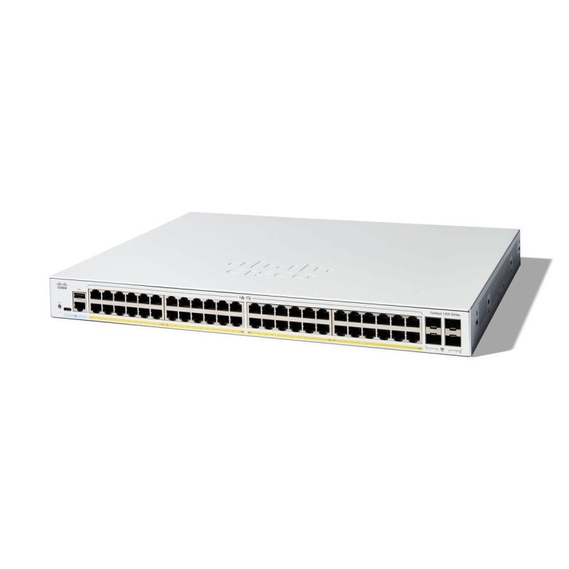 Switch Cisco Catalyst 1200 48-port GE, PoE, 4x1G SFP