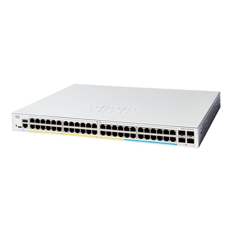 Switch Cisco Catalyst 1300 48-port GE, Full PoE, 4x10G SFP+