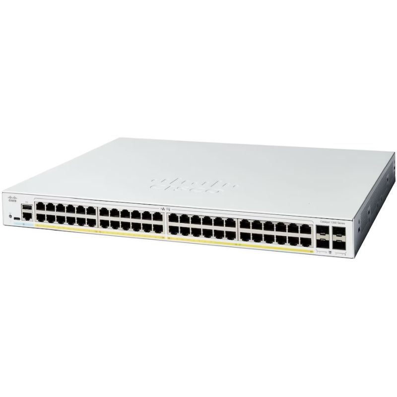 Switch Cisco Catalyst 1300 48-port GE, PoE, 4x1G SFP