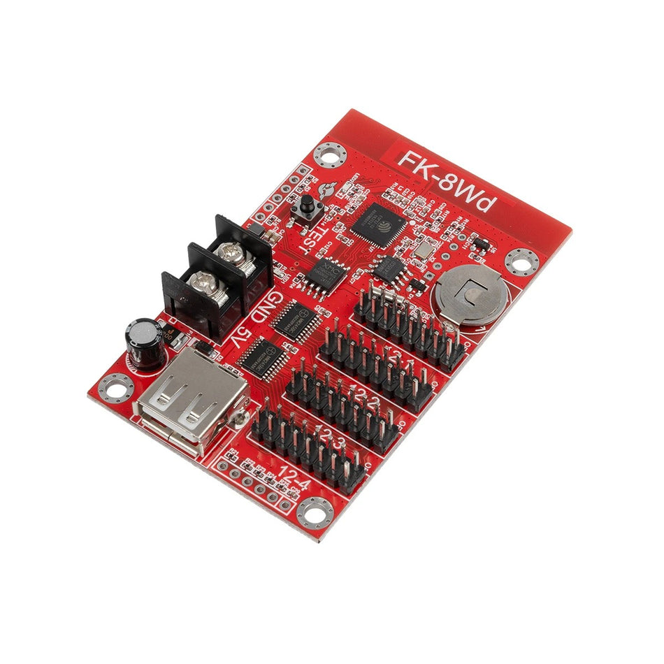CARD-FK-8Wd 90095 Κάρτα Εικόνας για Μονόχρωμες Κυλιόμενες Ψηφιακές Επιγραφές/Οθόνες DC 5V IP20 - 3072x16/1536x32/1024x48/768x64 Pixels - Μ7.7 x Π4.8 x Υ1.6cm - 2 Χρόνια Εγγύηση