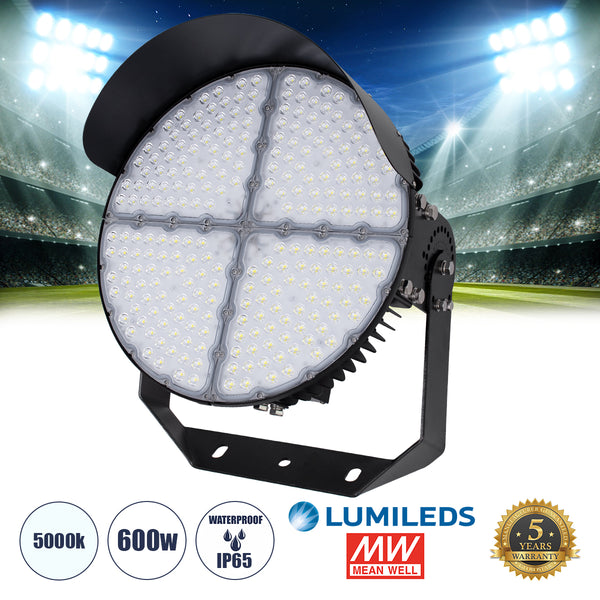 CYCLOP 90107 LED Προβολέας Γηπέδου 600W 96000LM 60° AC 100-277V IP65 - Ψυχρό Λευκό 5000K - MeanWell Driver & LumiLEDs Chip - 5 Years Warranty