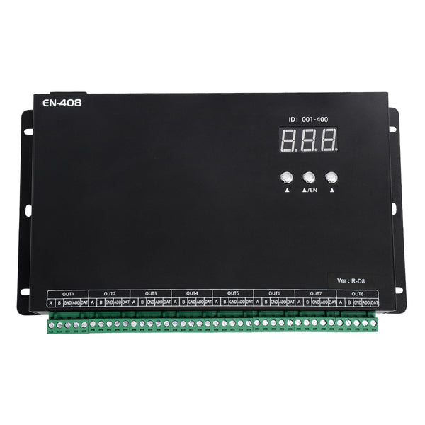 90146 SEEKWAY EN-408 - Professional Channel Controller - Full Colour LED Digital Control System - Κεντρικός & Slave Controller Καναλιών Εξόδου για Ψηφιακά Προϊόντα LED Digital Pixel TTL & DMX512 - Single Colour & RGB & RGBW - Synchronous