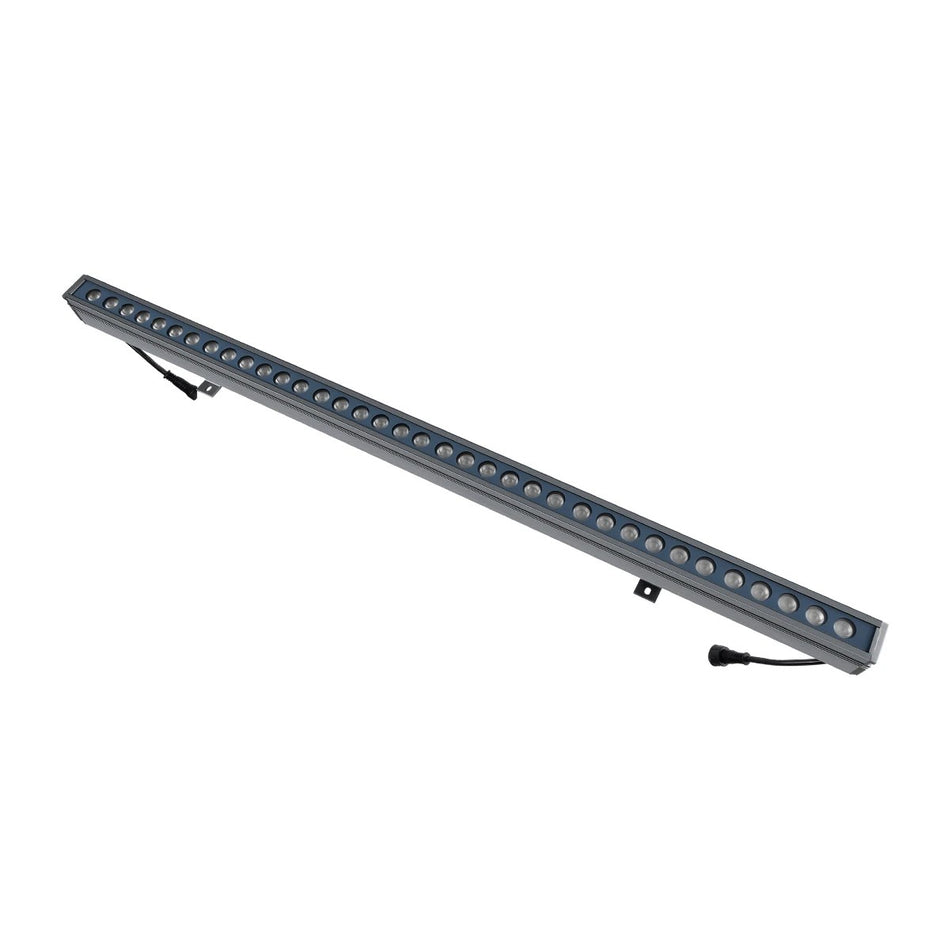 WASHERMOZA 90170 Μπάρα Φωτισμού Wall Washer LED 72W 6120lm 10-30° DC 24V Αδιάβροχο IP66 Πολύχρωμο RGB Dimmable - Bridgelux SMD Chip - Γκρι Ανθρακί - Μ100 x Π5 x Υ4cm - 3 Χρόνια Εγγύηση