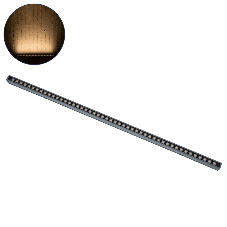 DIGIBAR 90211 Ψηφιακή Pixel Addressable Facade Μπάρα LED 12W 840lm 45° DC 24V Αδιάβροχο IP65 8 x Pixel Θερμό Λευκό 2700K Dimmable DMX512 SPI/TTL Protocol IC UCS512C4 - Bridgelux SMD Chip - Γκρι Ανθρακί - Μ100 x Π3.5 x Υ3.2cm - 3 Χρόνια Εγγύηση