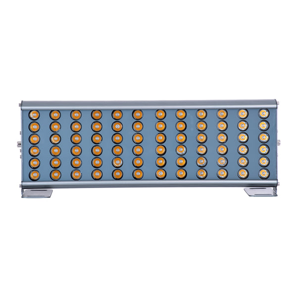 FLOOD-TENA 90221 Προβολέας Wall Washer για Φωτισμό Κτιρίων LED 72W 6480lm 10° DC 24V Αδιάβροχο IP65 L46.5 x W7 x H16.5cm Θερμό Λευκό 2700K - Ασημί - 3 Years Warranty