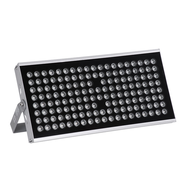 FLOOD-TENA 90223 Προβολέας Wall Washer για Φωτισμό Κτιρίων LED 150W 13500lm 10° DC 24V Αδιάβροχο IP65 L43.5 x W15.5 x H18cm Θερμό Λευκό 2700K - Ασημί - 3 Years Warranty