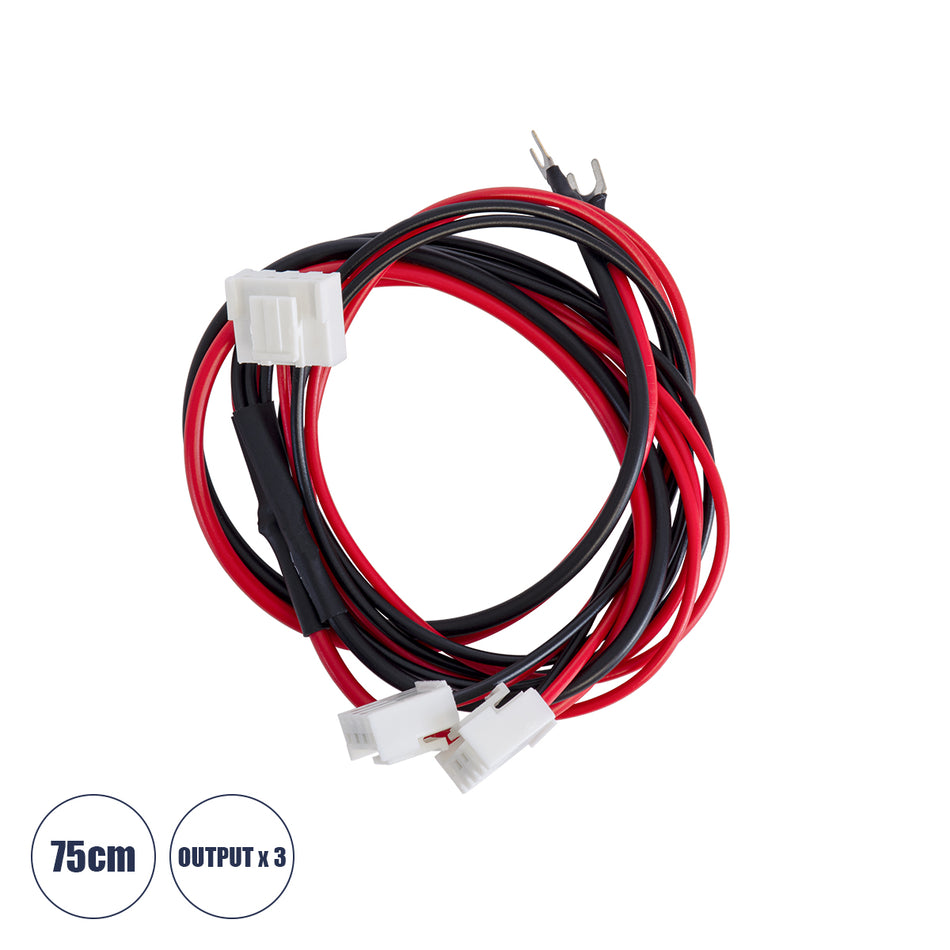 90244 Καλώδιο Τροφοδοσίας για LED Modules Input x 1 Output x3 Μήκος 75cm