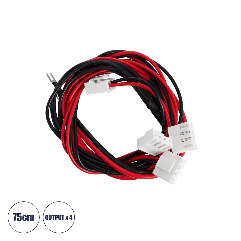 90246 Καλώδιο Τροφοδοσίας για LED Modules Input x 1 Output x4 Μήκος 75cm