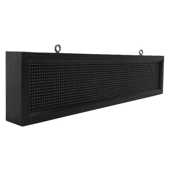 DISPLAY 90255 Κυλιόμενη Ψηφιακή Επιγραφή P10 Μονής Όψης LED  Αδιάβροχο IP65 RGB - WiFi Control μέσω FK APP - Αισθητήρας Θερμοκρασίας & Υγρασίας - Μ104 x Π9 x Υ24cm - 2 Χρόνια Εγγύηση
