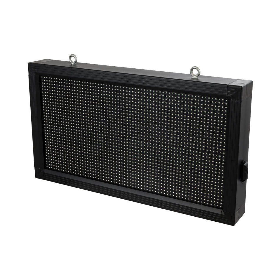 GLOBOSTAR® DISPLAY 90276 Κυλιόμενη Ψηφιακή Επιγραφή 64x32cm P10 Μονής Όψης LED AC 220-240V Αδιάβροχο IP65 Κόκκινο - WiFi Control μέσω FK APP - Αισθητήρας Θερμοκρασίας & Υγρασίας - Μ72 x Π9 x Υ42.5cm - 2 Χρόνια Εγγύηση