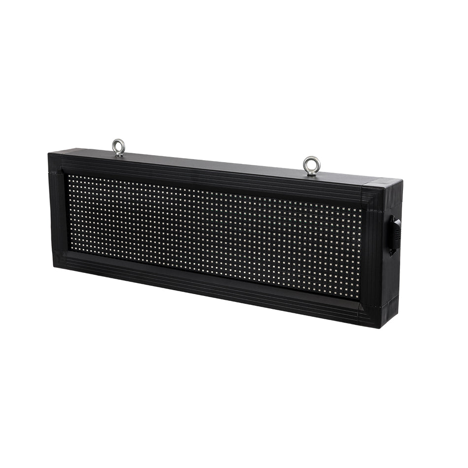 GLOBOSTAR® DISPLAY 90309 Κυλιόμενη Ψηφιακή Επιγραφή 64x16cm P10 Μονής Όψης LED AC 220-240V Αδιάβροχο IP65 Πορτοκαλί - WiFi Control μέσω FK APP - Αισθητήρας Θερμοκρασίας & Υγρασίας - Μ72 x Π9 x Υ24cm - 2 Χρόνια Εγγύηση