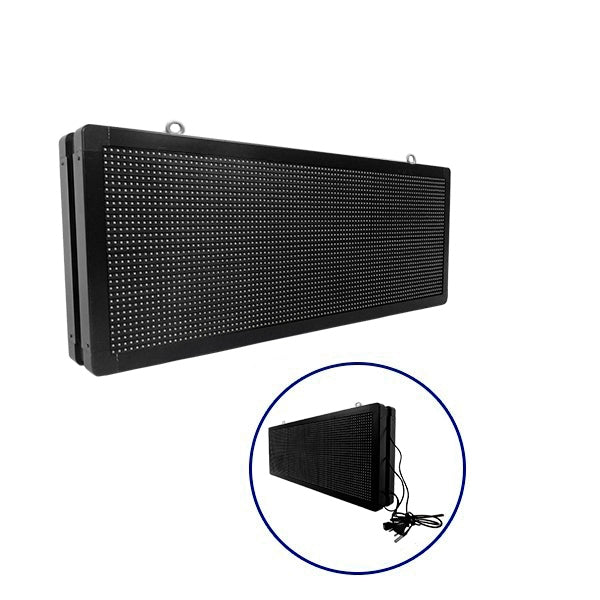 GLOBOSTAR® DISPLAY 90324 Κυλιόμενη Ψηφιακή Επιγραφή P10 Διπλής Όψης LED AC 220-240V Αδιάβροχο IP65 Πορτοκαλί - WiFi Control μέσω FK APP - Αισθητήρας Θερμοκρασίας & Υγρασίας - Μ104 x Π12 x Υ40cm - 2 Χρόνια Εγγύηση