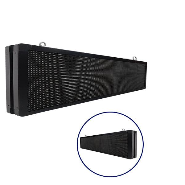 DISPLAY 90332 Κυλιόμενη Ψηφιακή Επιγραφή P10 Διπλής Όψης LED  Αδιάβροχο IP65 Πράσινο - WiFi Control μέσω FK APP - Αισθητήρας Θερμοκρασίας & Υγρασίας - Μ168 x Π12 x Υ40cm - 2 Χρόνια Εγγύηση