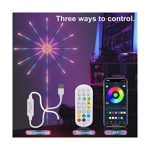 DIGIFRWORKS 5 Meter digitales LED-RGB-Streifen-Set mit digitalem Controller mit WiFi Smart APP und 2,4 GHz RF Wireless Controller – 2 Jahre Garantie