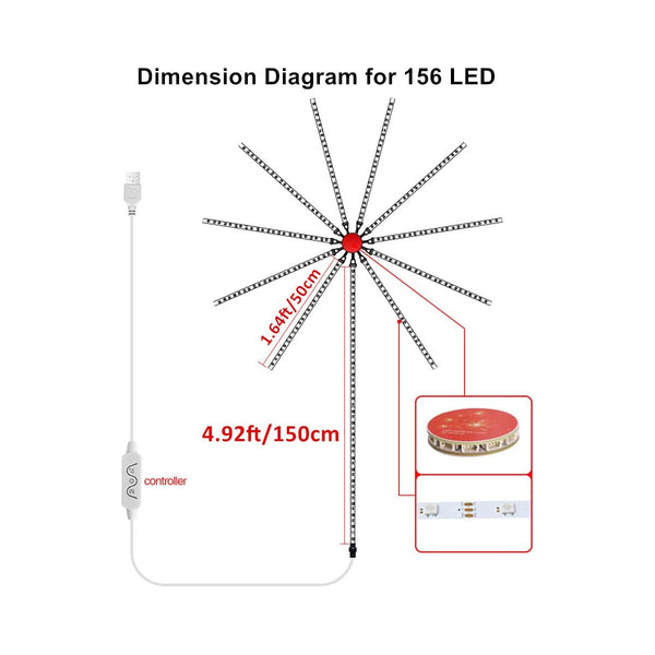 DIGIFRWORKS 5 Meter digitales LED-RGB-Streifen-Set mit digitalem Controller mit WiFi Smart APP und 2,4 GHz RF Wireless Controller – 2 Jahre Garantie