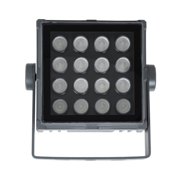 FLOOD-TINY 90370 Προβολέας Wall Washer για Φωτισμό Κτιρίων LED 27W 2295lm 3° DC 24V Αδιάβροχο IP65 L13.8 x W16.4 x H7cm RGBW DMX512 - Γκρι Ανθρακί - 3 Years Warranty