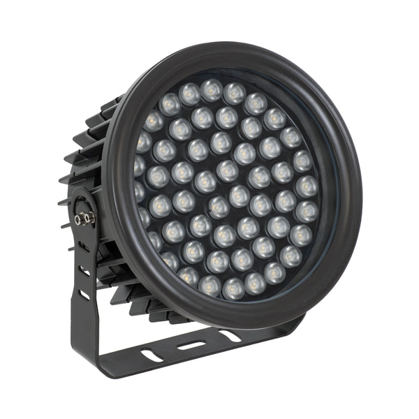 FLOOD-NEVA 90398 Προβολέας Wall Washer για Φωτισμό Κτιρίων LED 54W 4860lm 30° DC 24V Αδιάβροχο IP65 Μ24.5 x Π24.5 x Υ14.7cm Θερμό Λευκό 3000K - Γκρι Ανθρακί - 3 Χρόνια Εγγύηση