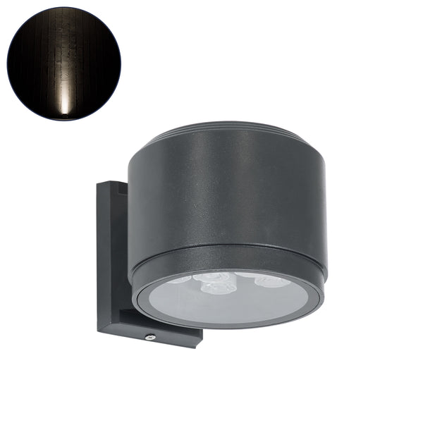 WALLLIGHT-GONA 90484 Wandleuchte – LED-Wandleuchte 24 W 2280 lm 5° DC 24 V Wasserdicht IP67 Naturweiß 4500 K – 3 Jahre Garantie