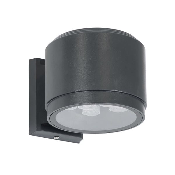 WALLLIGHT-GONA 90484 Φωτιστικό Τοίχου - Απλίκα LED 24W 2280lm 5° DC 24V Αδιάβροχο IP67 Μ13 x Π16.5 x Υ5cm Φυσικό Λευκό 4500K - Γκρι Ανθρακί - 3 Years Warranty