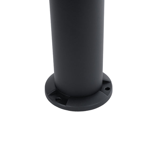 SOLARDIS 90523 LED Solar Bollard Light Κολωνάκι Κήπου Εξωτερικού Χώρου 10W 180lm 120° με Ενσωματωμένο Φωτοβολταϊκό Panel 6V 5W & Επαναφορτιζόμενη Μπαταρία Li-ion 3.2V 6000mAh με Αισθητήρα Ημέρας-Νύχτας - Αδιάβροχο IP65 Φ24 x Υ88cm Ψυχρό Λευκό 6000K - 2...