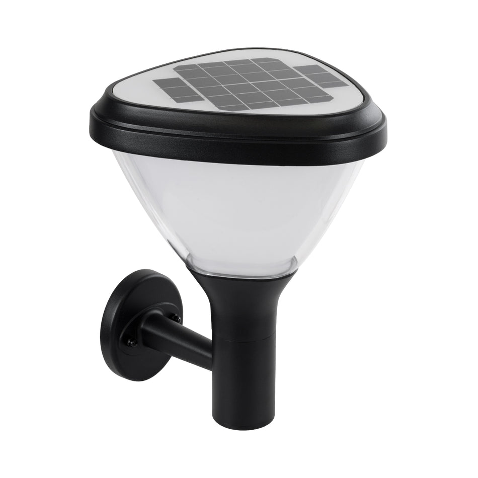 GLOBOSTAR® NATURE 90526 Φωτιστικό Κολωνάκι Κήπου LED 10W 330lm 120° με Ενσωματωμένο Φωτοβολταϊκό Panel 6V 2W & Επαναφορτιζόμενη Μπαταρία Li-ion 3.2V 1800mAh με Αισθητήρα Ημέρας-Νύχτας Αδιάβροχο IP65 Ψυχρό Λευκό 6000K - Γκρι Ανθρακί - Μ26 x Π29 x Υ36cm ...