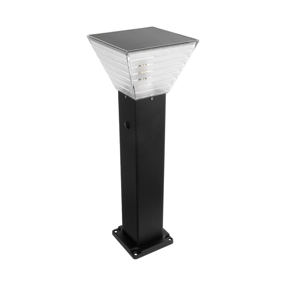 VEGGIE 90549 Φωτιστικό Κολωνάκι Κήπου με Ντουί 1 x E27 60° AC 220-240V Αδιάβροχο IP65 - Μαύρο - Μ20 x Π20 x Υ60cm - 2 Χρόνια Εγγύηση
