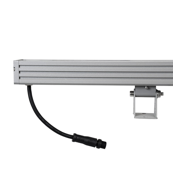 WASHER-JAVIA 90554 Μπάρα Φωτισμού Wall Washer LED 48W 3840lm 5° DC 24V Αδιάβροχο IP67 Μ100 x Π5.2 x Υ3.6cm (Υ8.5 με Βάση) Αρχιτεκτονικό Πορτοκαλί 2200K - Γκρι Ανθρακί - 3 Years Warranty