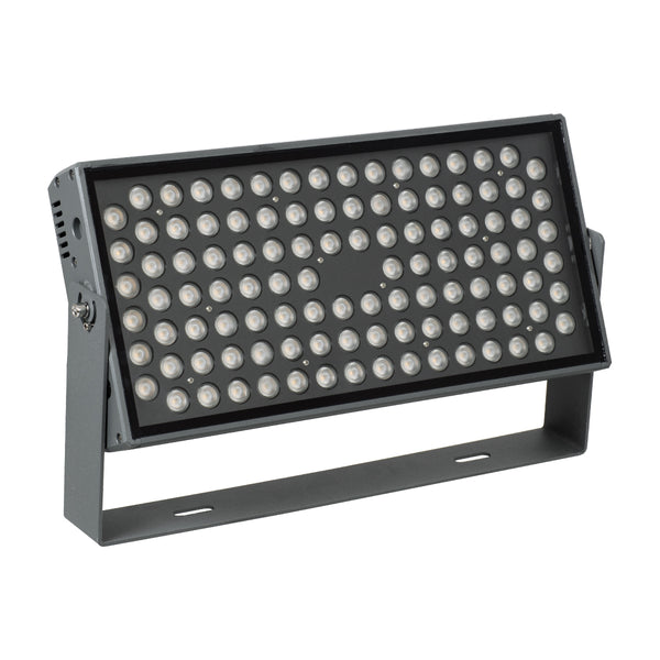 FLOOD-ZANA 90558 Προβολέας Wall Washer για Φωτισμό Κτιρίων LED 100W 9000lm 30° DC 24V Αδιάβροχο IP65 Μ45.5 x Π28 x Υ10cm Θερμό Λευκό 2700K - Γκρι Ανθρακί - 3 Years Warranty