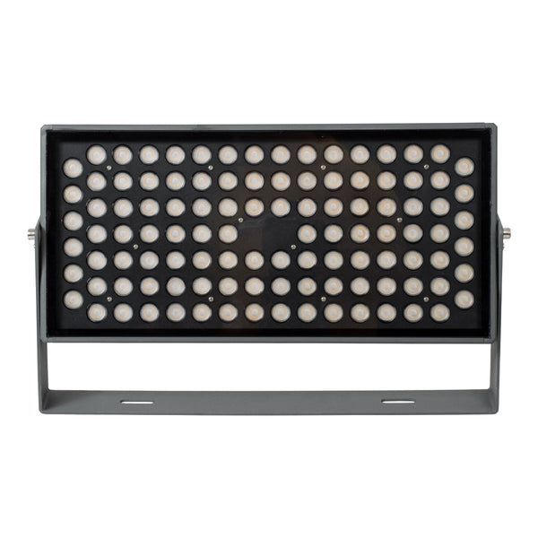 FLOOD-ZANA 90558 Προβολέας Wall Washer για Φωτισμό Κτιρίων LED 100W 9000lm 30° DC 24V Αδιάβροχο IP65 Μ45.5 x Π28 x Υ10cm Θερμό Λευκό 2700K - Γκρι Ανθρακί - 3 Years Warranty