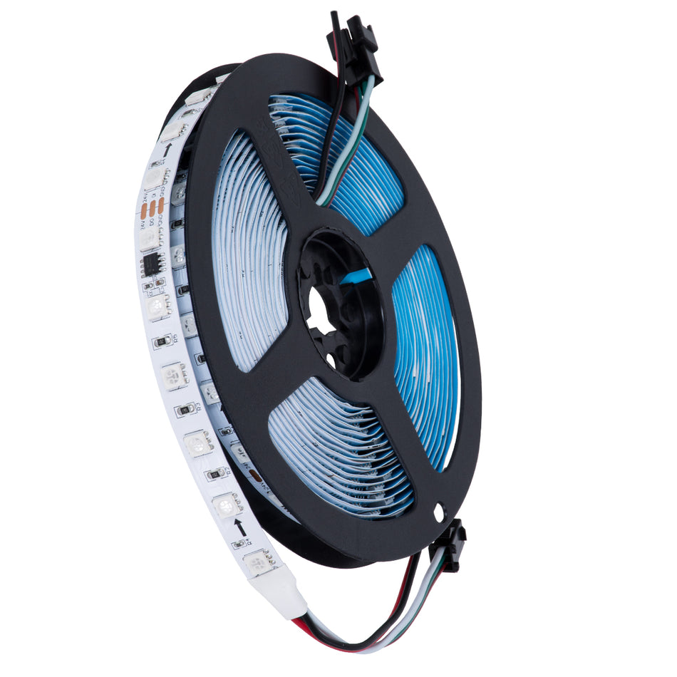GLOBOSTAR® DIGIPRO 90596 Ψηφιακή Pixel Addressable Ταινία LED 14.4W/m 864lm/m 120° DC 24V IP20 60 x SMD5050 Chip/m 10 x Pixel/m Πολύχρωμο RGB Dimmable SPI/TTL Protocol IC WS2811/SM16703P - Sanan SMD Chip - Μ500 x Π1 x Υ0.2cm - Ρολό 5 Μέτρων - 5 Χρόνια ...