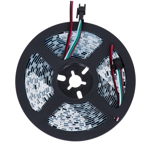 Bandă SMD Digital LED 5050 14.4W/M 60LED/M 10PIXEL/M SPI/TTL Protocol IC WS2811/SM16703P 1152LM/M 120 ° DC 24V IP20 RGB - 5 ani garanție