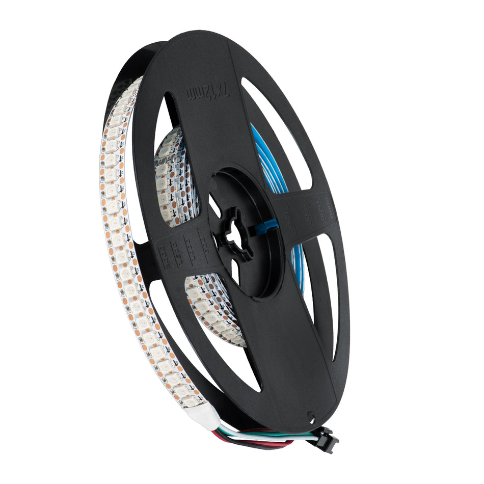 GLOBOSTAR® DIGIPRO 90597 Ψηφιακή Pixel Addressable Ταινία LED 36W/m 2160lm/m 120° DC 5V IP20 144 x SMD5050 Chip/m 144 x Pixel/m Πολύχρωμο RGB Dimmable SPI/TTL Protocol IC WS2812/SK6812 - Sanan SMD Chip - Μ200 x Π1.2 x Υ0.2cm - Ρολό 2 Μέτρων - 5 Χρόνια ...
