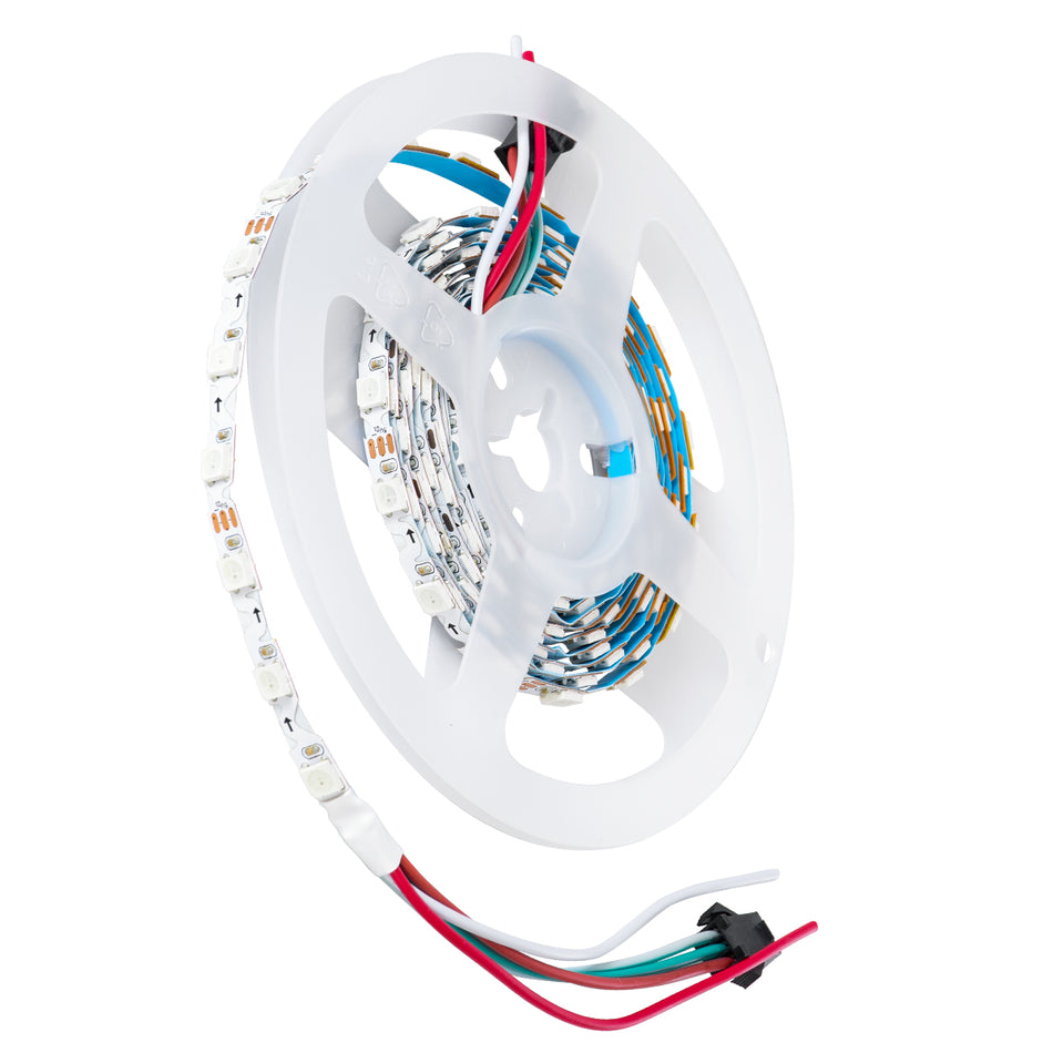 GLOBOSTAR® DIGIPRO 90606 Ψηφιακή Pixel Addressable Ταινία LED 14.4W/m 864lm/m 120° DC 5V IP20 60 x SMD5050 Chip/m 20 x Pixel/m Πολύχρωμο RGB Dimmable SPI/TTL Protocol IC WS2812/SK6812 - Sanan SMD Chip - Μ200 x Π0.6 x Υ0.2cm - Ρολό 2 Μέτρων - 5 Χρόνια Ε...