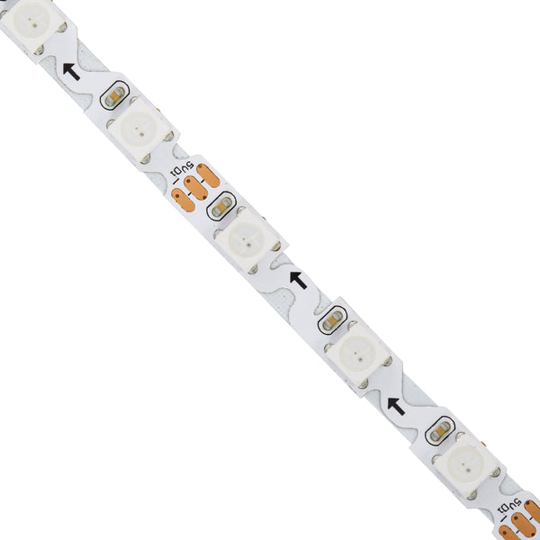 90606 Digital Pixel Addressable Strip Ultra Slim 3 PIN - Nano Zig Zag S Ψηφιακή Ταινία LED SMD 5050 14W/m 60LED/m 20PIXEL/m SPI/TTL Protocol IC WS2812/SK6812 1152lm/m 120° DC 5V IP20 RGB - Λευκό Σώμα - Μ2000 x Π6 x Υ2mm - Συσκευασία 2 Μέτρων - 5 Χρόνια...