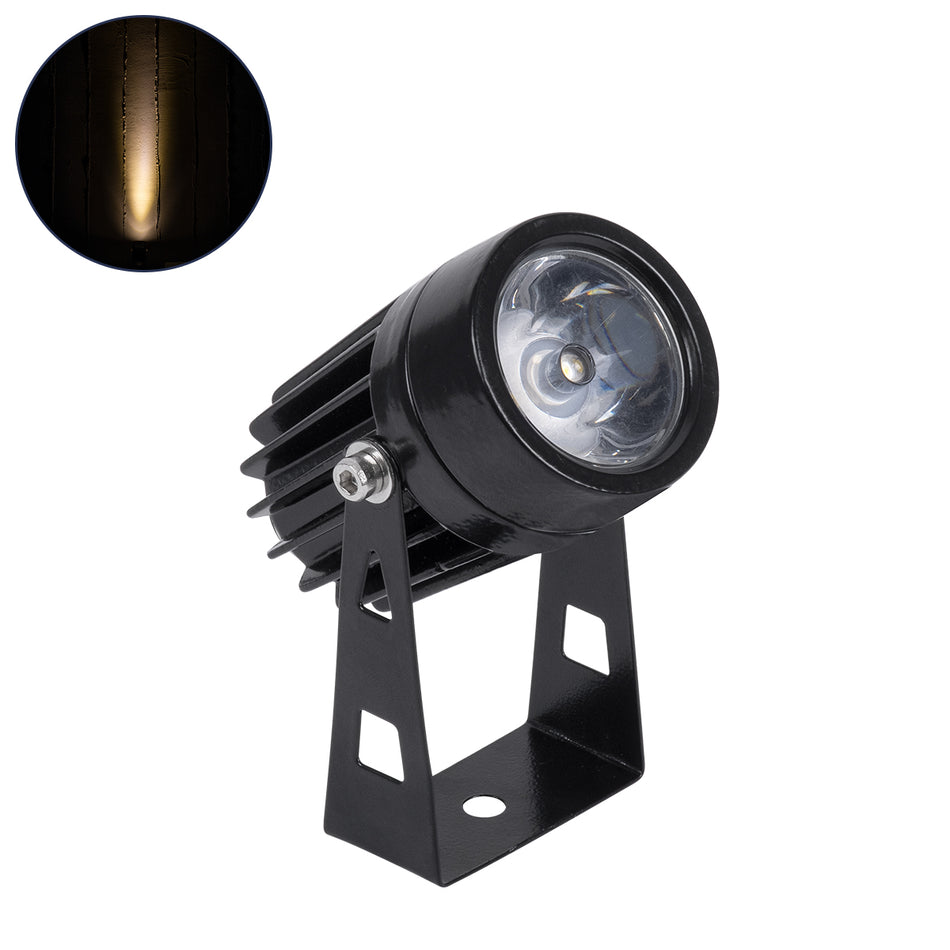 SPOTTOLA 90631 Αρχιτεκτονικό Σποτ Φωτισμου LED 1W 110lm 10° DC 24V Αδιάβροχο IP65 Θερμό Λευκό 2700K Dimmable - Bridgelux SMD Chip - Γκρι Ανθρακί Ματ - Μ5 x Π5 x Υ9cm - 3 Χρόνια Εγγύηση