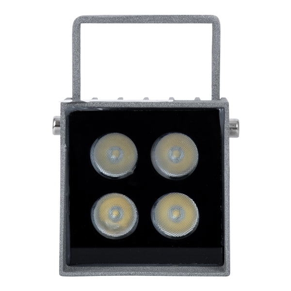 SPOT-JENA 90636 Σποτ Φωτισμου Wall Washer LED 8W 920lm 8° AC 220-240V Αδιάβροχο IP65 Μ8.5 x Π7.3 x Υ9.5cm Φυσικό Λευκό 4500K - Γκρι Ανθρακί - 3 Years Warranty