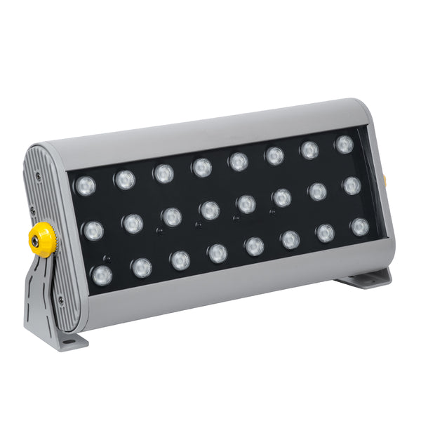 FLOOD-HENA 90643 Wandfluter-Strahler für Gebäudebeleuchtung, LED, 48 W, 4800 lm, 30° DC, 24 V, wasserdicht, IP65 – 3 Jahre Garantie