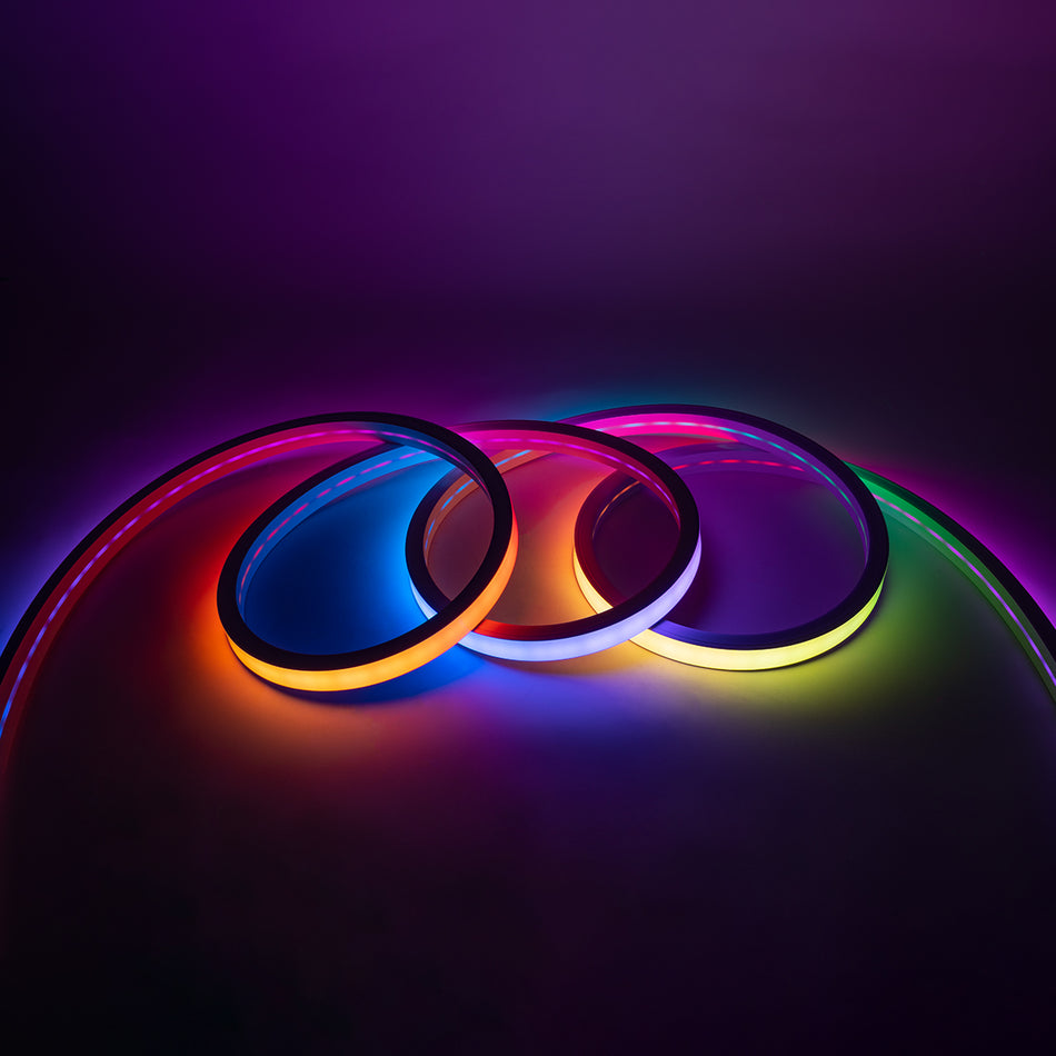 GLOBOSTAR® NEONIO 90754 Ψηφιακή Pixel Addressable Ταινία Neon Flex LED 14.4W/m 864lm/m 90° DC 12V Αδιάβροχο IP65 60 x SMD5050 Chip/m 20 x Pixel/m Πολύχρωμο RGB Dimmable SPI/TTL Protocol IC SM16703P/WS2811/WS2812 - Sanan SMD Chip - Μ1000 x Π3 x Υ2cm - Ρ...