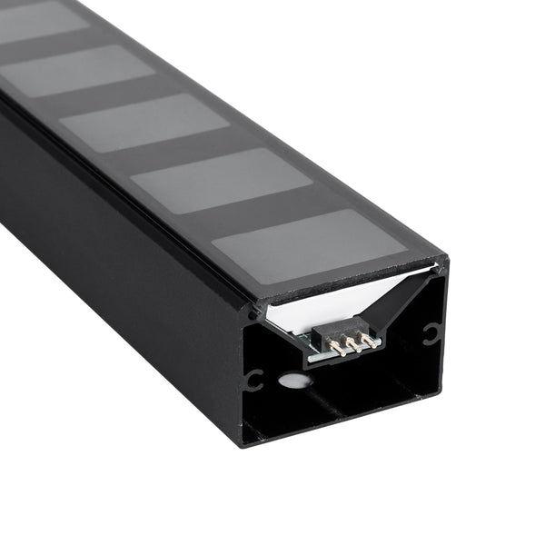 DIGICOLUMN 90762 Moderne Büro-Stehleuchte, digitaler Pixel-Rhythmus, Musikbar, LED, 12 W, 960 lm, 90° DC, 5 V, mit USB 2.0, IP20 – Beleuchtung per Fernbedienung schalten – mehrfarbiges RGB – dimmbar – Schwarz – M3,4 x B2,5 x H122 cm – 2 Jahre Garantie