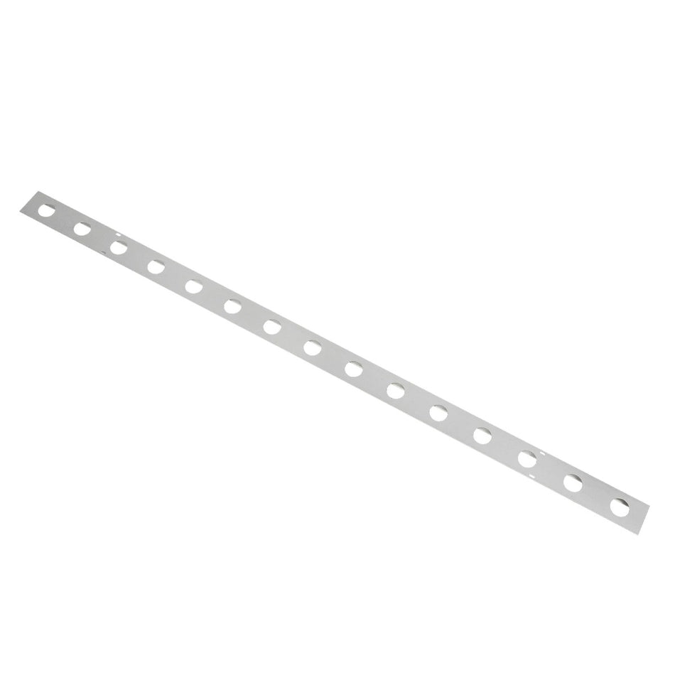 GloboStar® 90829 Μεταλλικο Καλυμμα 1 Μέτρου 15 Τεμαχίων για Ψηφιακή Αλυσίδα Γιρλάντα 20 Σποτ LED με Κωδικό 90140 Ασημί Μ100 x Π4.7 x Υ1cm