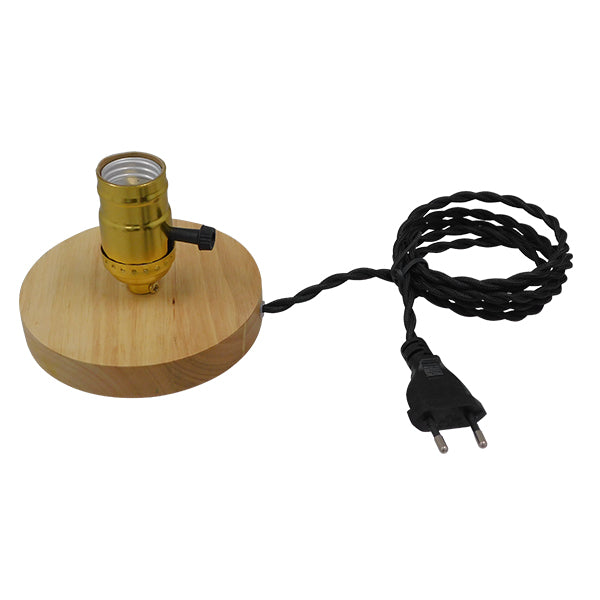 GLOBOSTAR® NOX 91047 Μοντέρνο Επιτραπέζιο Φωτιστικό Πορτατίφ με Ντουί 1 x E27 AC 220-240V IP20 - Μπεζ & Χρυσό - Μ12 x Π12 x Υ10.6cm