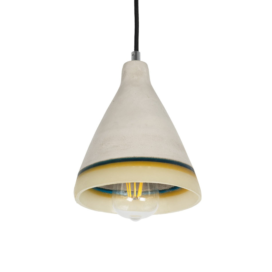 BEVIN 999-0219 Μοντέρνο Κρεμαστό Φωτιστικό Οροφής με Ντουί 1 x E27 AC 220-240V IP20 - Πολύχρωμο - Μ17 x Π17 x Υ21,5cm