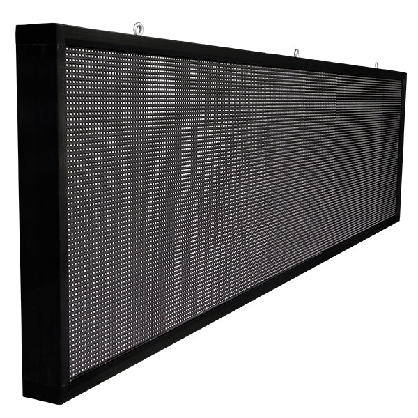 GLOBOSTAR® DISPLAY 90290 Κυλιόμενη Ψηφιακή Επιγραφή P10 Μονής Όψης LED AC 220-240V Αδιάβροχο IP65 Ψυχρό Λευκό 6000K - WiFi Control μέσω FK APP - Αισθητήρας Θερμοκρασίας & Υγρασίας - Μ264 x Π9 x Υ72cm - 2 Χρόνια Εγγύηση